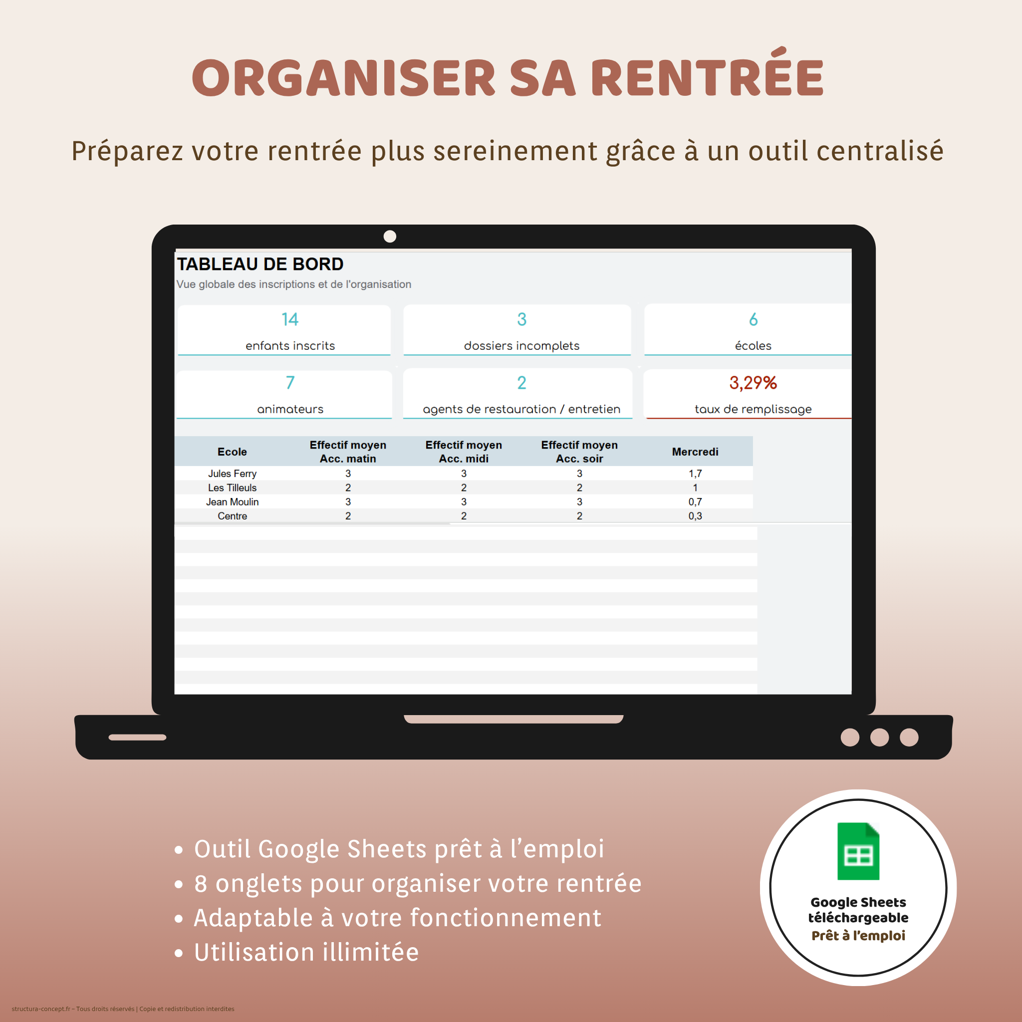 Organiser sa rentrée