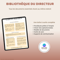 Bibliothèque du directeur