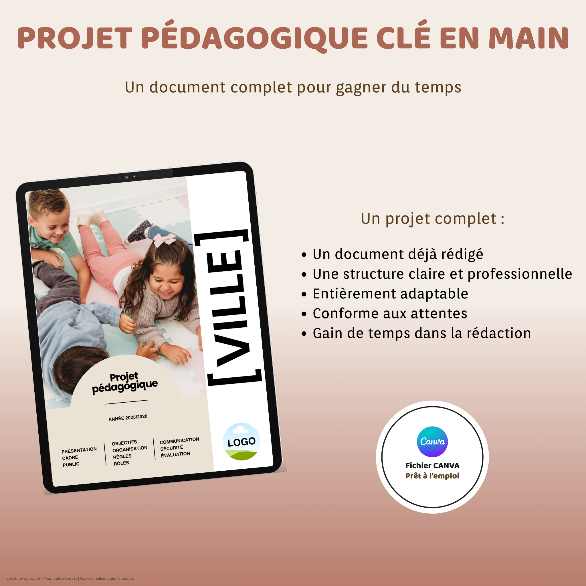 Projet pédagogique clé en main