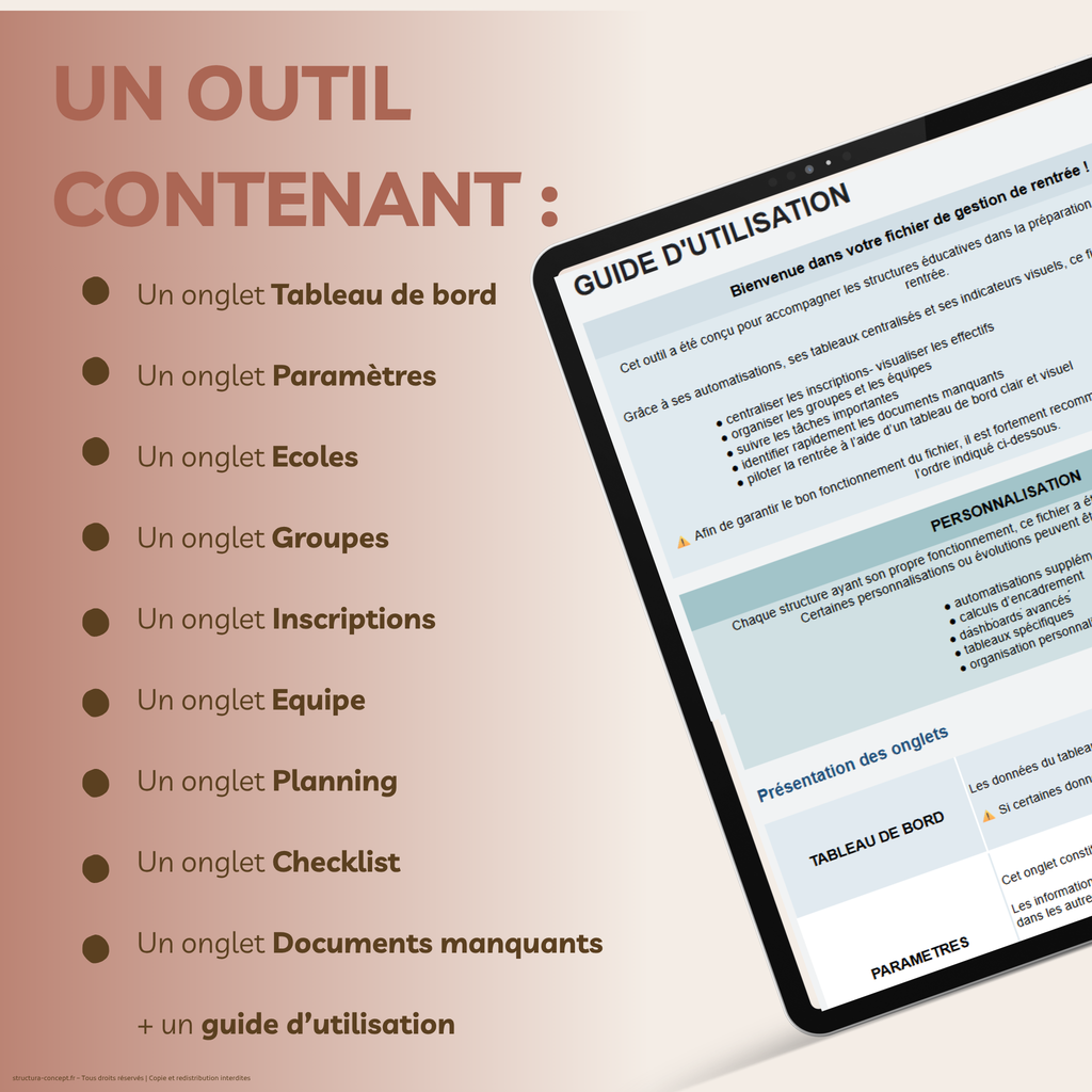 Organiser sa rentrée