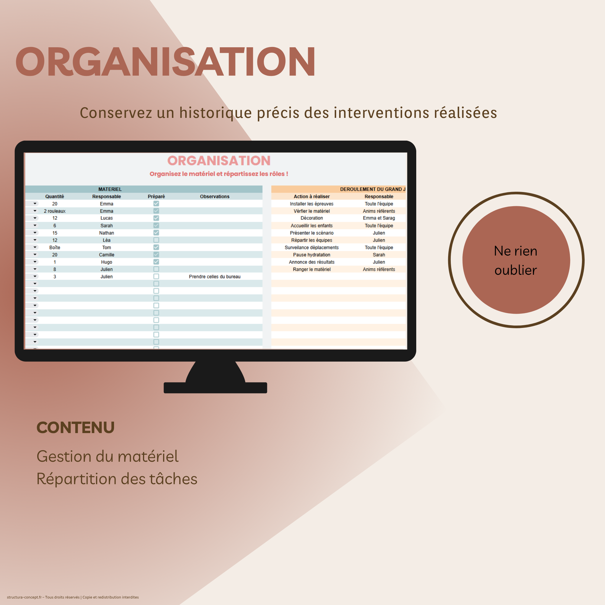 Organiser un grand jeu